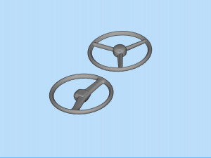 Yarı kamyon model kitleri için ücretsiz STL yazdırılabilir direksiyon 3D Baskı Modeli