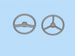 Yarı kamyon model kitleri için ücretsiz STL yazdırılabilir direksiyon 3D Baskı Modeli