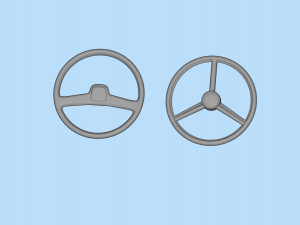 Yarı kamyon model kitleri için ücretsiz STL yazdırılabilir direksiyon 3D Baskı Modeli