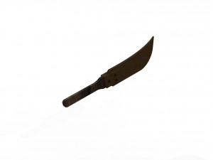 STL printable Sickle Scythe Old Farm Tool saw and machete 3D Print Model