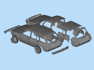 Printables STL Lada Riva Nova Signet Classic Cars 3Dプリントモデル