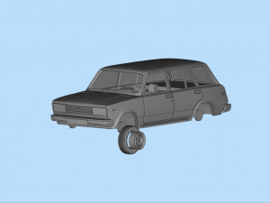 Printables STL Lada Riva Nova Signet Classic Cars 3Dプリントモデル