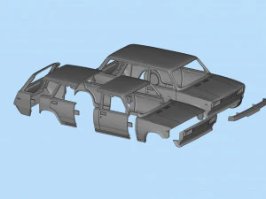 Printables STL Lada Riva Nova Signet Classic Cars 3D Print Model