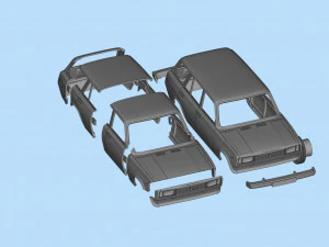 Printables STL Lada Riva Nova Signet Classic Cars 3D Print Model
