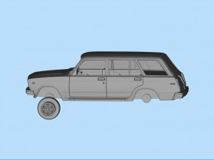 Printables STL Lada Riva Nova Signet Classic Cars 3Dプリントモデル