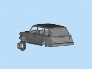 Printables STL Lada Riva Nova Signet Classic Cars 3D Print Model