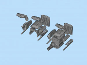 3D printable model ENGINE rccar or truck 3D Print Model