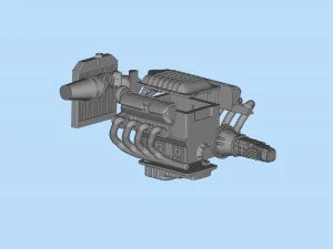 3D printable model ENGINE rccar or truck 3D Print Model