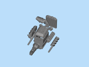 3D printable model ENGINE rccar or truck 3D Принт Модель