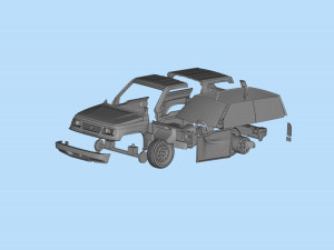 Printable body car Geo Tracker Sidekick Santana Vitara Modello di stampa 3D