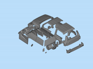 Printable body car Geo Tracker Sidekick Santana Vitara Modello di stampa 3D