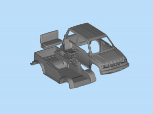 Printable body car Geo Tracker Sidekick Santana Vitara Modello di stampa 3D