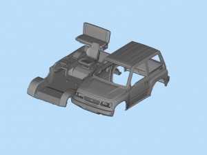 Printable body car Geo Tracker Sidekick Santana Vitara Modello di stampa 3D