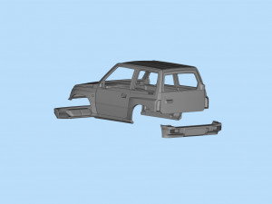 Printable body car Geo Tracker Sidekick Santana Vitara Modello di stampa 3D