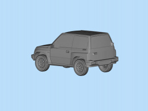 Printable body car Geo Tracker Sidekick Santana Vitara Modello di stampa 3D
