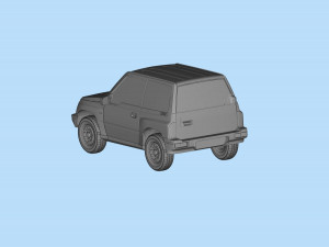 Printable body car Geo Tracker Sidekick Santana Vitara Modello di stampa 3D