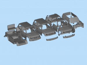 Printable body car Geo Tracker Sidekick Santana Vitara Modello di stampa 3D