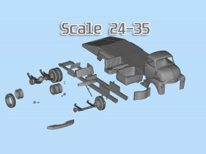 Printable STL Custom Hauler Built Ramp Tow Truck COE Model Cetak 3D