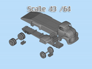 Printable STL Custom Hauler Built Ramp Tow Truck COE Model Cetak 3D