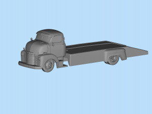 Printable STL Custom Hauler Built Ramp Tow Truck COE Model Cetak 3D