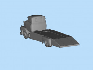 Printable STL Custom Hauler Built Ramp Tow Truck COE Model Cetak 3D