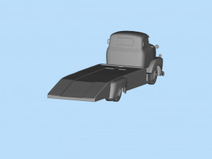 Printable STL Custom Hauler Built Ramp Tow Truck COE Model Cetak 3D