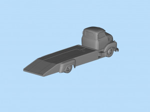 Printable STL Custom Hauler Built Ramp Tow Truck COE Model Cetak 3D