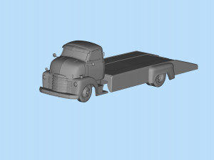 Printable STL Custom Hauler Built Ramp Tow Truck COE Model Cetak 3D