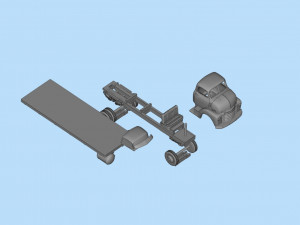 STL files Hauler Cab Over Engine longbed flatbed old Truck COE 3Dプリントモデル