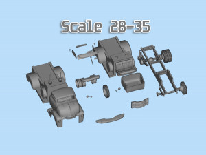 Best STL for 3D printer Cool Car Hauler COE ratrod lowered truck Modelo de impresión 3D