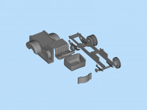 Best STL for 3D printer Cool Car Hauler COE ratrod lowered truck Modelo de impresión 3D