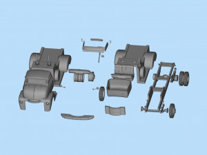 Best STL for 3D printer Cool Car Hauler COE ratrod lowered truck Modelo de impresión 3D