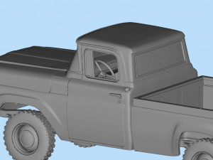 Regular cab F Series F100 old Pickup F250 3Dプリントモデル