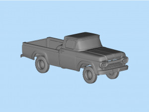 Regular cab F Series F100 old Pickup F250 3Dプリントモデル