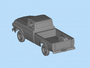 Regular cab F Series F100 old Pickup F250 3Dプリントモデル