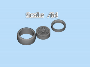 ArtRims and tires for diecast and scale models print ready 3D 프린트 모델