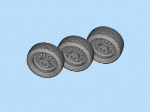 ArtRims and tires for diecast and scale models print ready 3D 프린트 모델