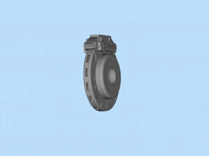 Free STL printable brake rotor disc Two versions 3D Print Model