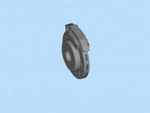 Free STL printable brake rotor disc Two versions 3D Print Model