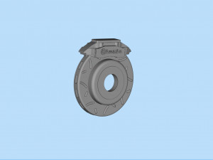 Free STL printable brake rotor disc Two versions Modelo de impresión 3D