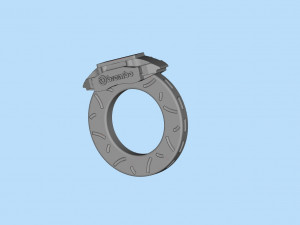 Free STL printable brake rotor disc Two versions Modelo de impresión 3D
