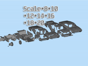 Car 3d printing models Charger second gen 3D-Druckmodell
