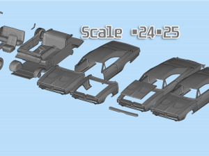 Car 3d printing models Charger second gen 3D-Druckmodell
