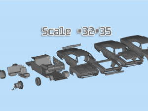 Car 3d printing models Charger second gen 3D-Druckmodell
