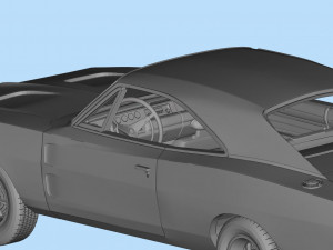 Car 3d printing models Charger second gen 3D-Druckmodell