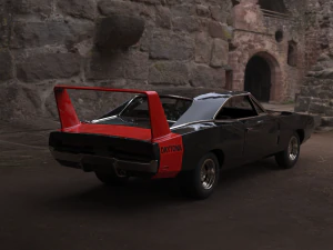 Charger Dayton ready to Print STL file 3D print muscle Car 3D Print Model