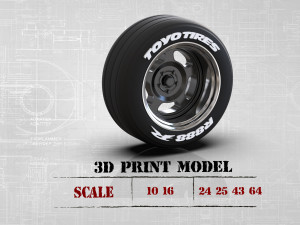Rims and Tiresready to printSTL File3D printing wheel 3D Принт Модель