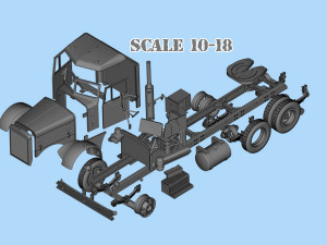 Industrial Truck 281 movie Duel STL File 3D printing Truck 3Dプリントモデル