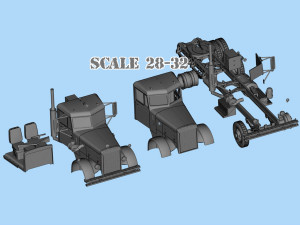 Industrial Truck 281 movie Duel STL File 3D printing Truck 3Dプリントモデル