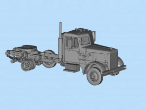 Industrial Truck 281 movie Duel STL File 3D printing Truck 3D Print Model